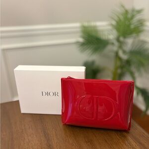 Dior Red Patent pouch